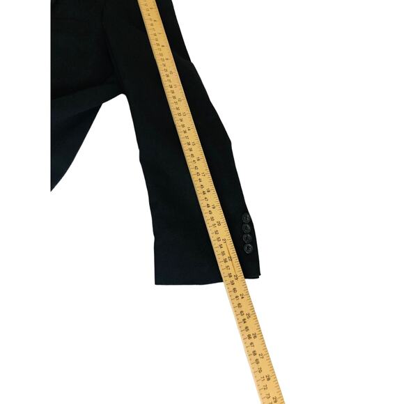 Jos. A. Bank Sport Coat Jacket Black 2 Buttons Mens Size 43R 100% Wool - Picture 10 of 11